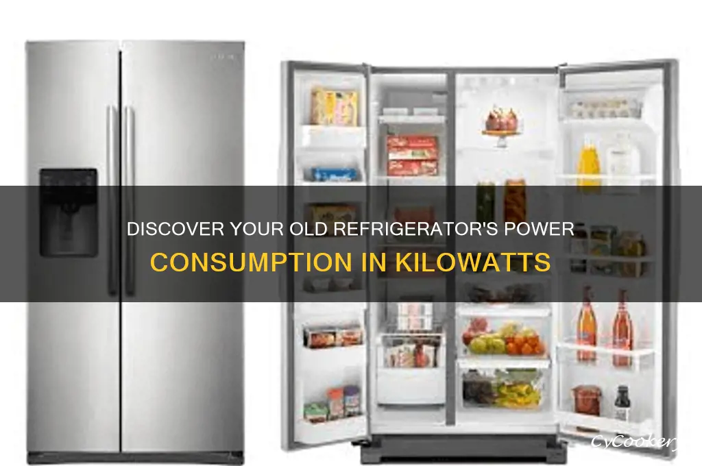 how many kw does my old refrigerator