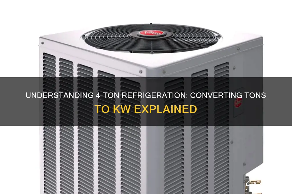 how many kw in 4 ton refrigeration