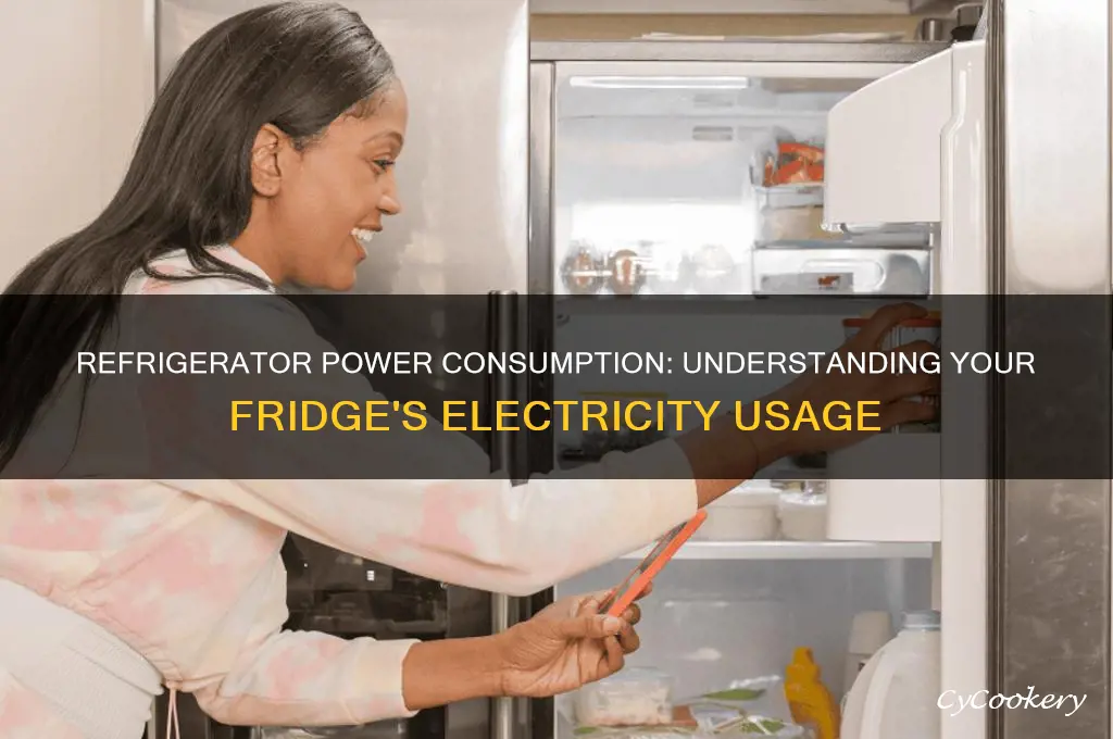 how many kw of electricity do refrigerators use