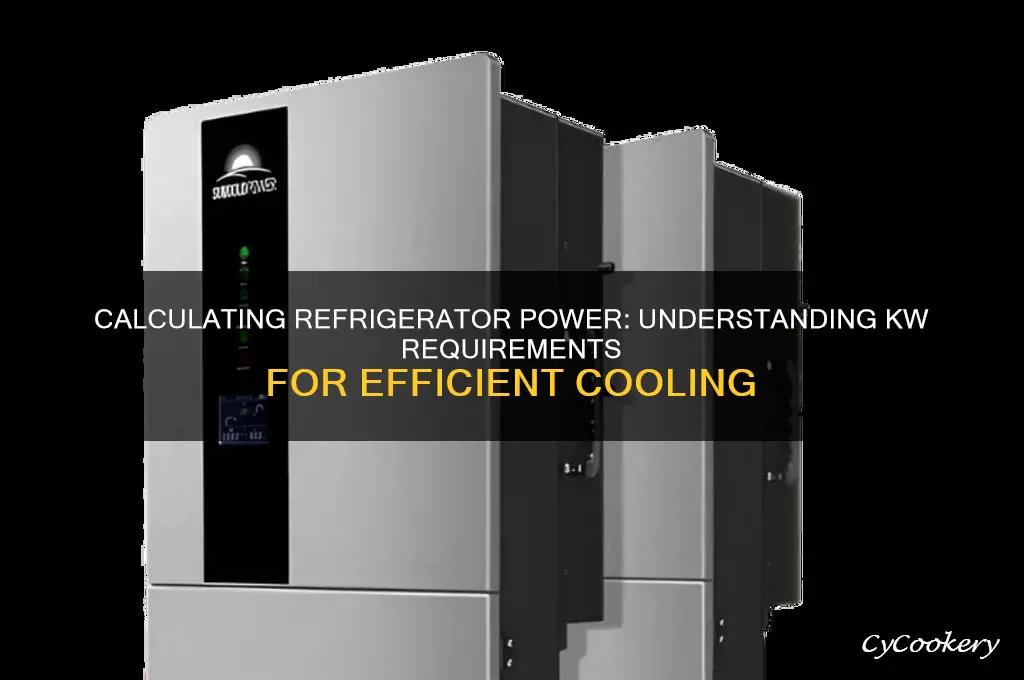 how many kw to run a refrigerator