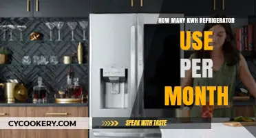 Monthly Refrigerator Energy Consumption: How Many kWh Does It Use?