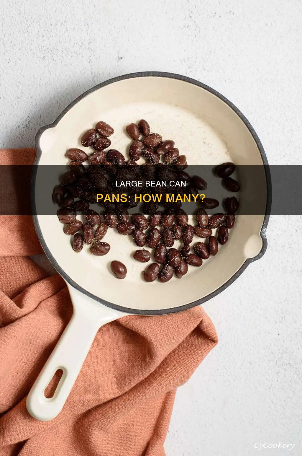 how many large cans beans for pan from sams