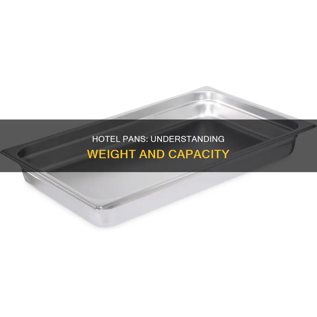 how many lbs in a hotel pan