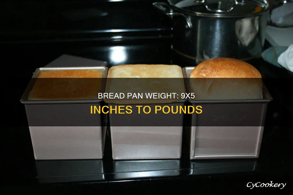 how many lbs is a 9x5 inch bread pan