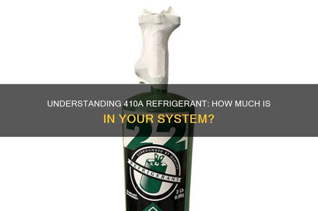 how many lbs of refrigerant in 410a
