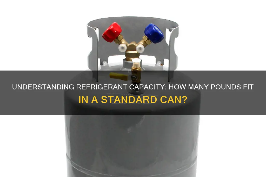 how many lbs of refrigerant in can