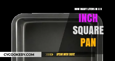 Square Pan Capacity: How Many Liters?