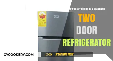 Standard Two-Door Refrigerator Size: Liters Explained Simply