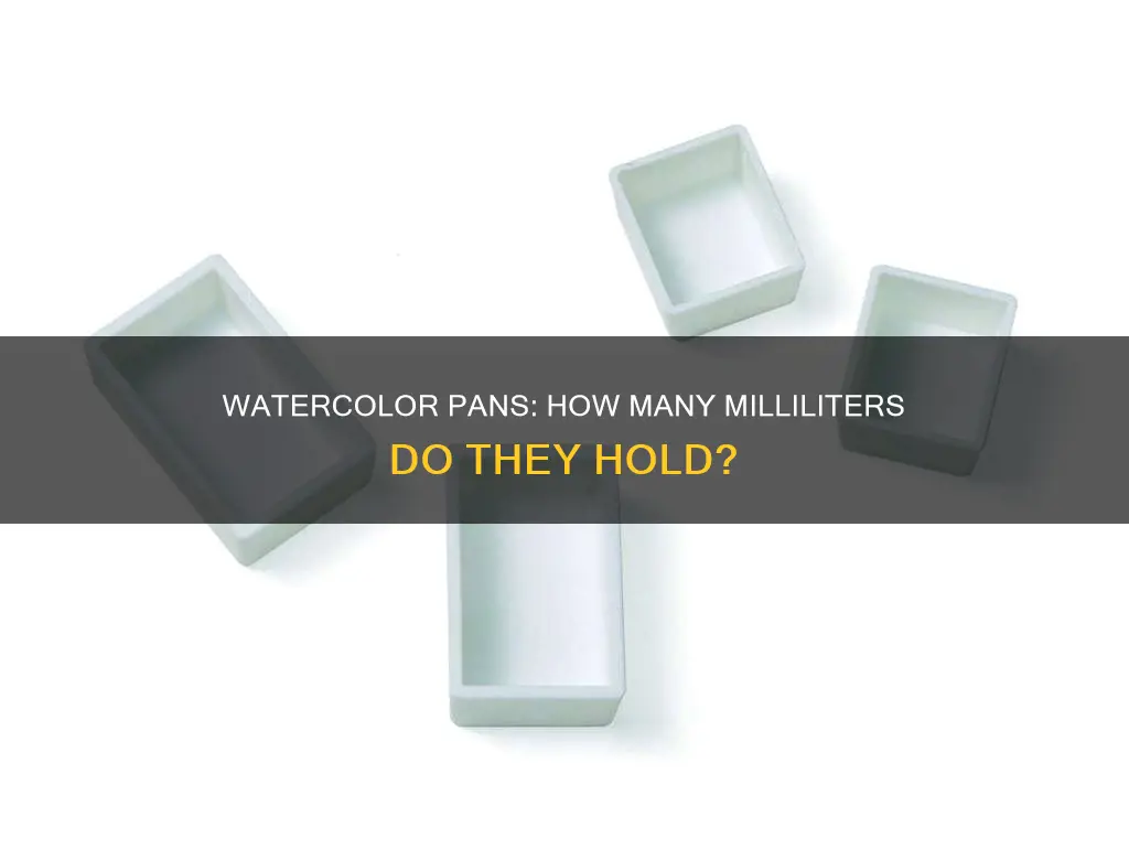 how many milliliters in a full pan watercolor