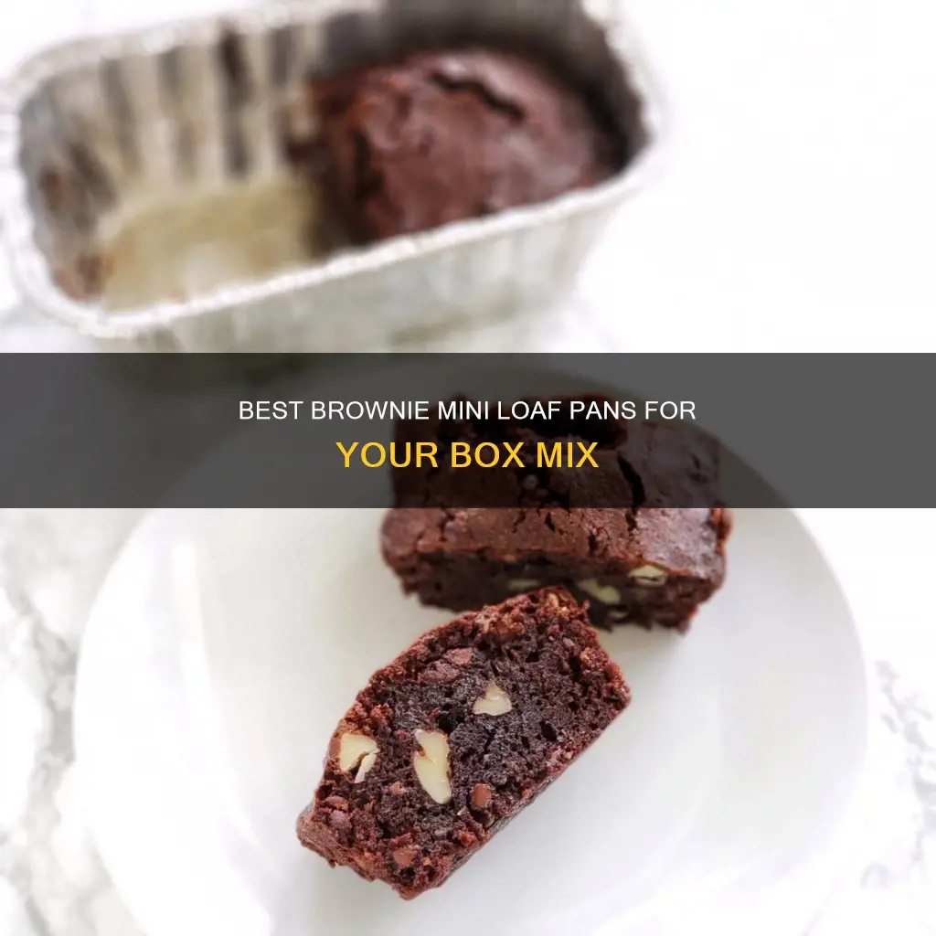 how many mini loaf pans for brownie box mix