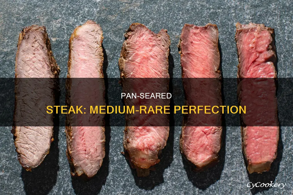 how many mins for medium rare pan sear steak