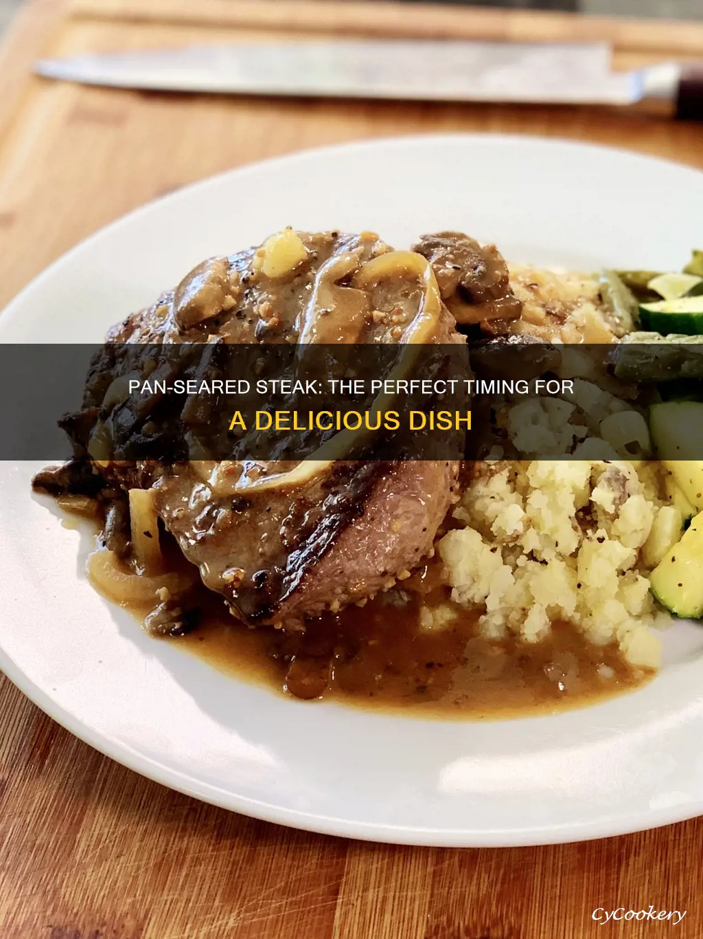 how many minutes for steak on pan
