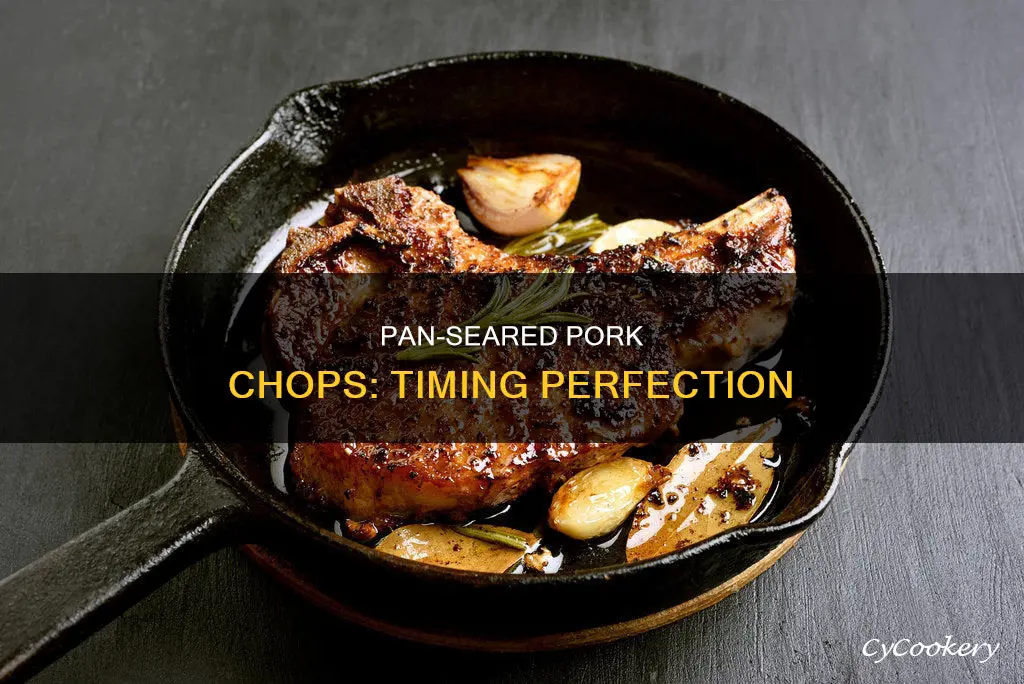 how many minutes pork chop in pan