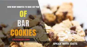 Baking Bar Cookies: How Long for a 4x7 Pan?