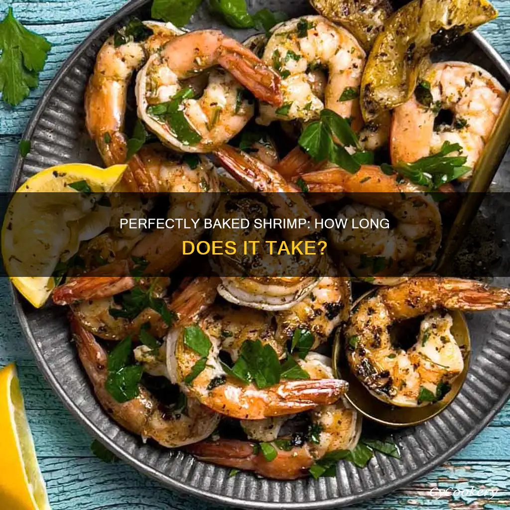 how many minutes to bake shrimp on pan