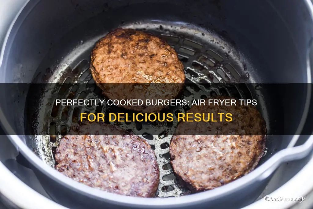 how many minutes to cook burger patty in air fryer