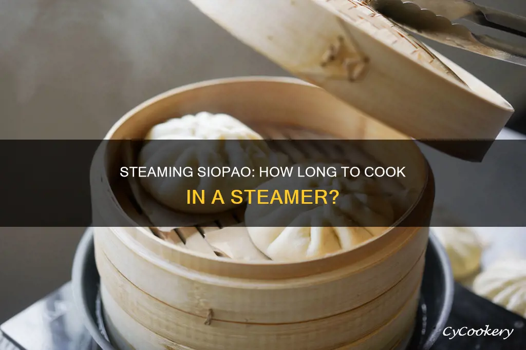 how many minutes to cook siopao in steamer