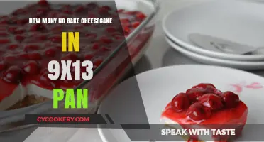 Baking No-Bake Cheesecakes: 9x13 Pan Portions