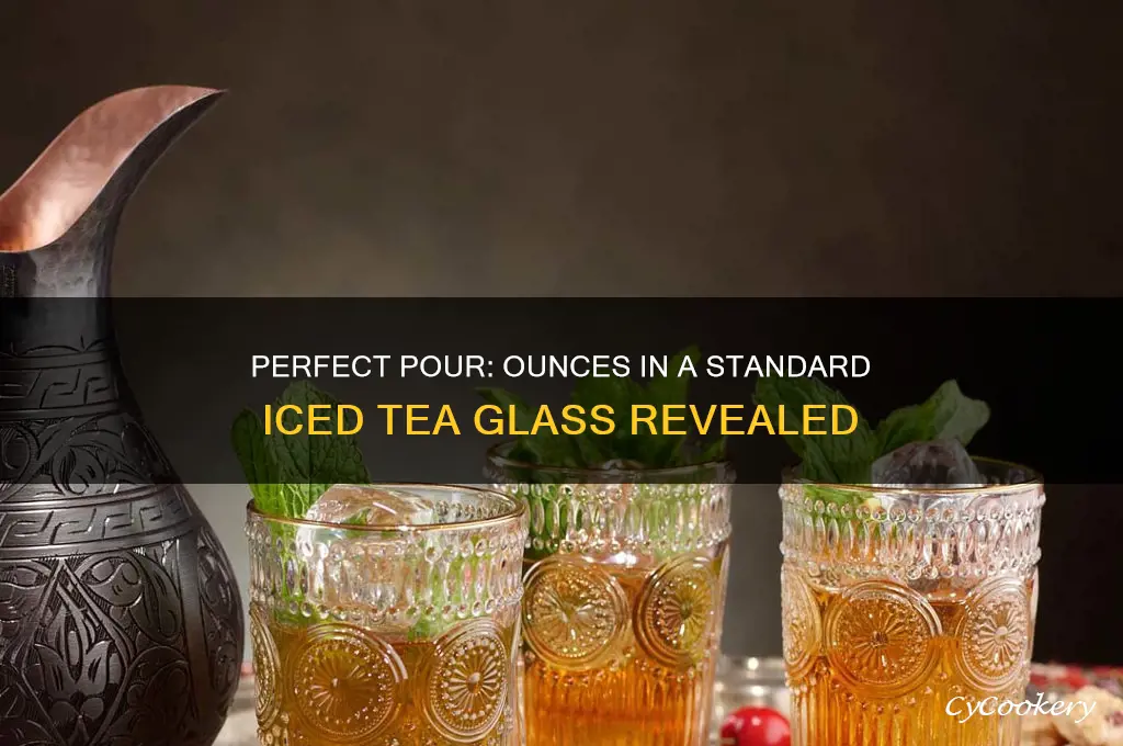 how many ounces are in a ice tea glass