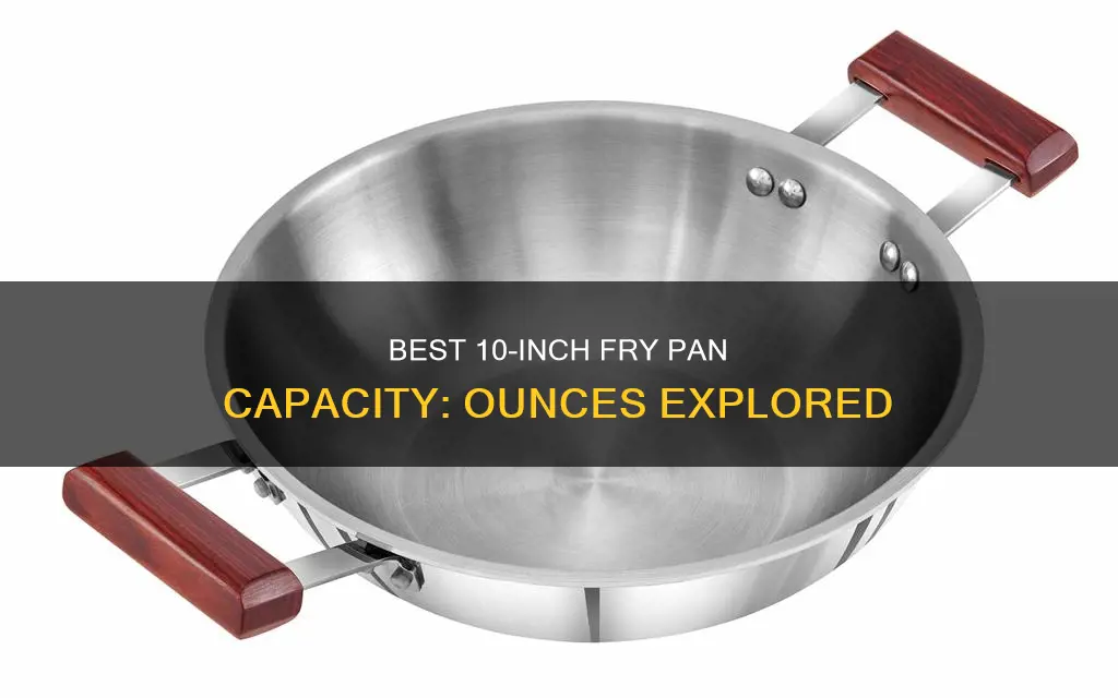 how many ounces can a 10 inch fry pan hold
