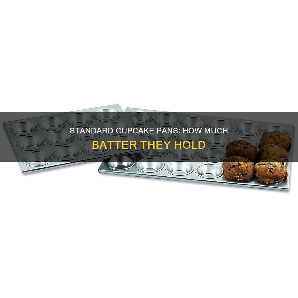 how many ounces does the average cupcake pan hold