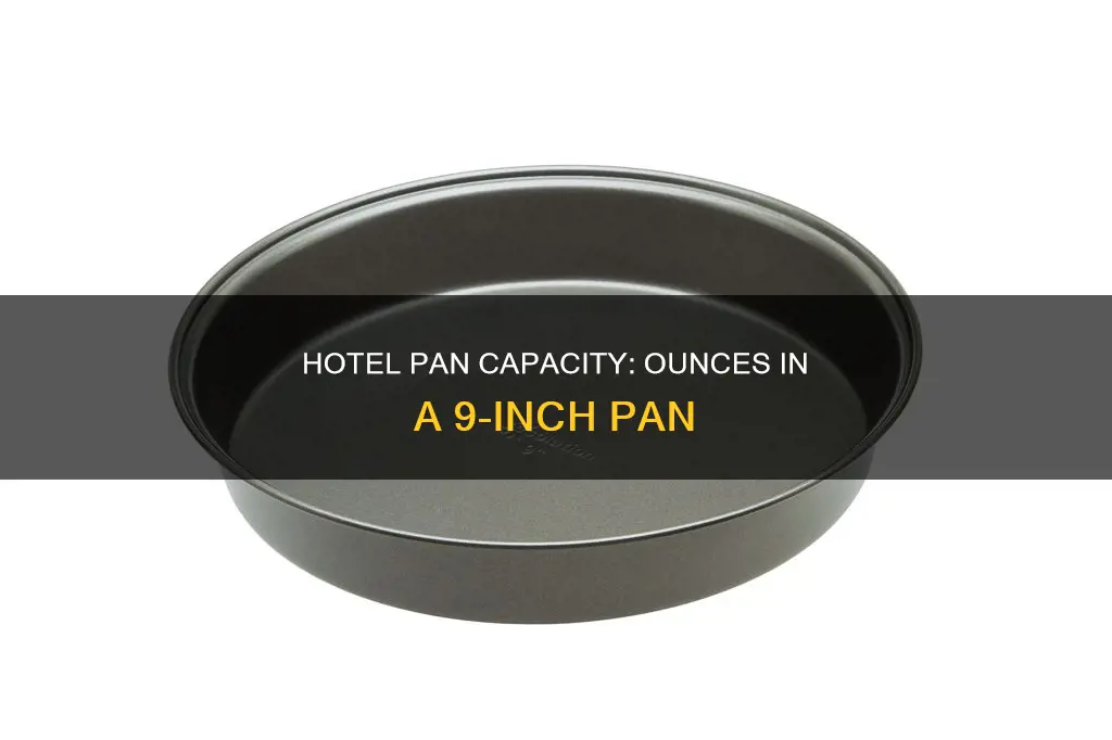 how many ounces fit into 1 9 hotel pan