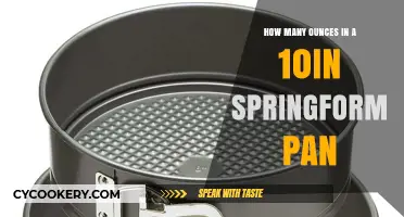 Springform Pan Ounces: How Many?