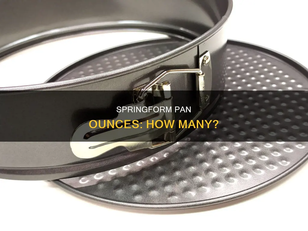 how many ounces in a 10in springform pan