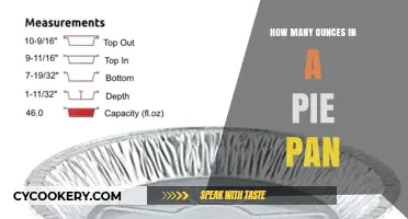 Pie Pan Capacity: Ounces Explained