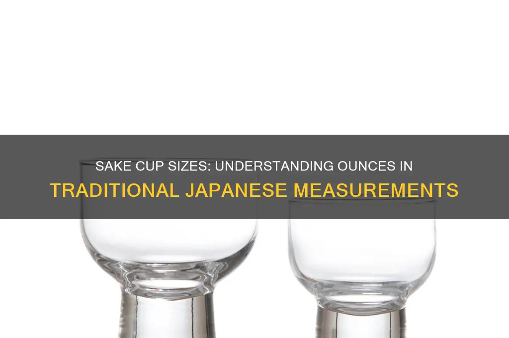 how many ounces in a sake cup