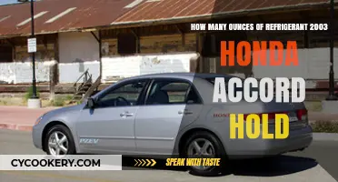 2003 Honda Accord Refrigerant Capacity: Ounces Explained