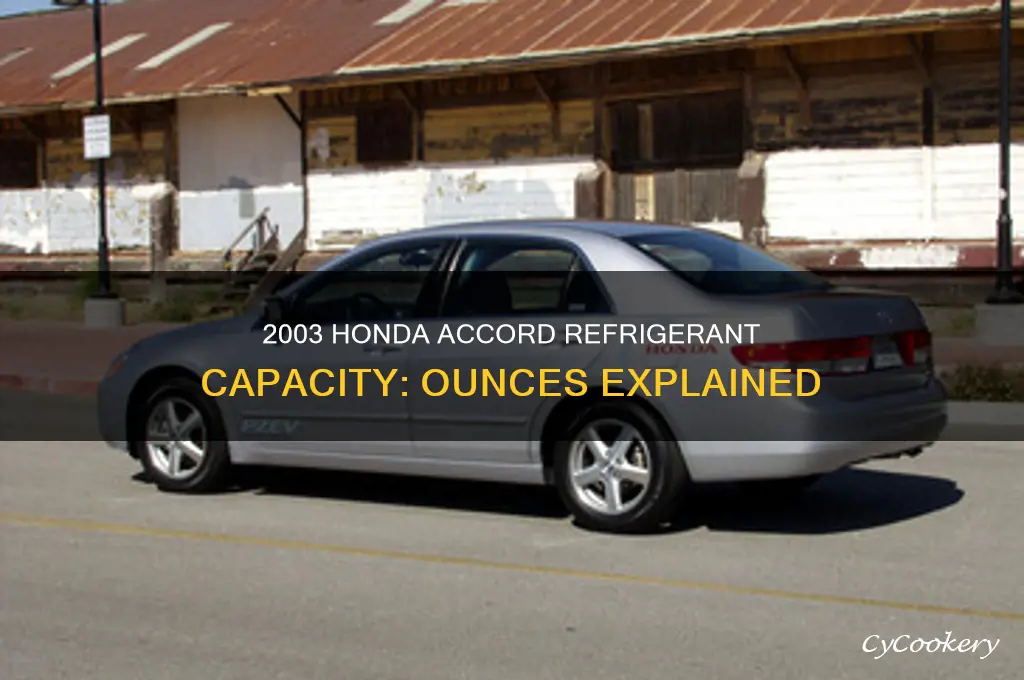 how many ounces of refrigerant 2003 honda accord hold
