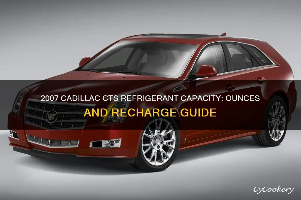 how many ounces of refrigerant cadillac cts 2007