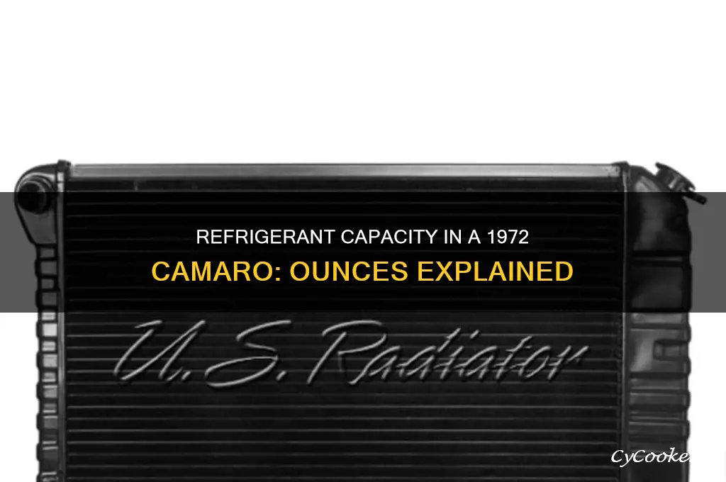 how many ounces of refrigerant in 72 camaro