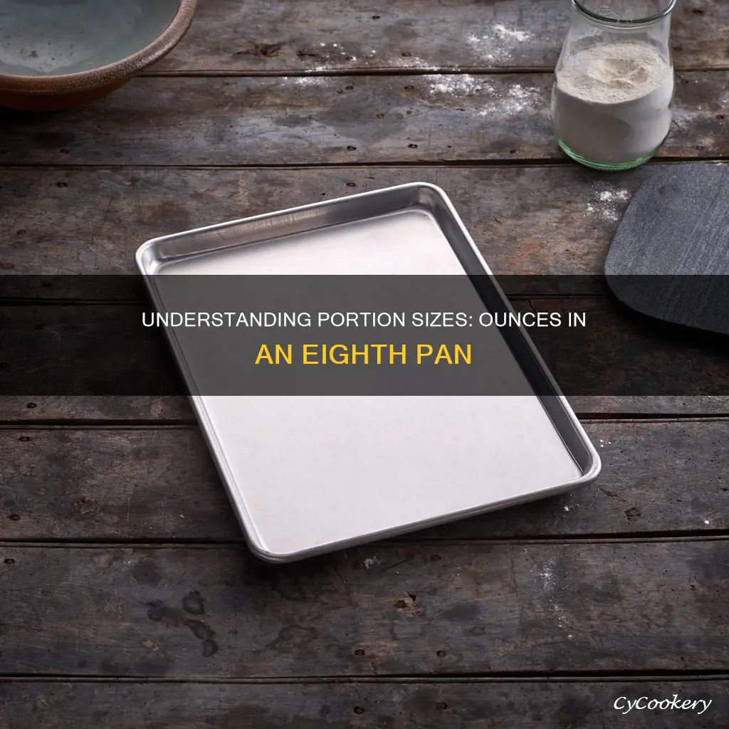 how many oz can fit in 1 8 pan