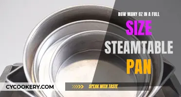 Full-Size Steamtable Pan: Oz Explained