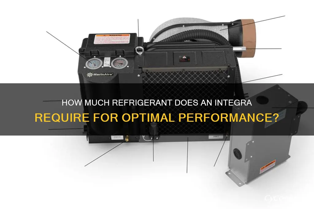 how many oz of refrigerant does an integra hold