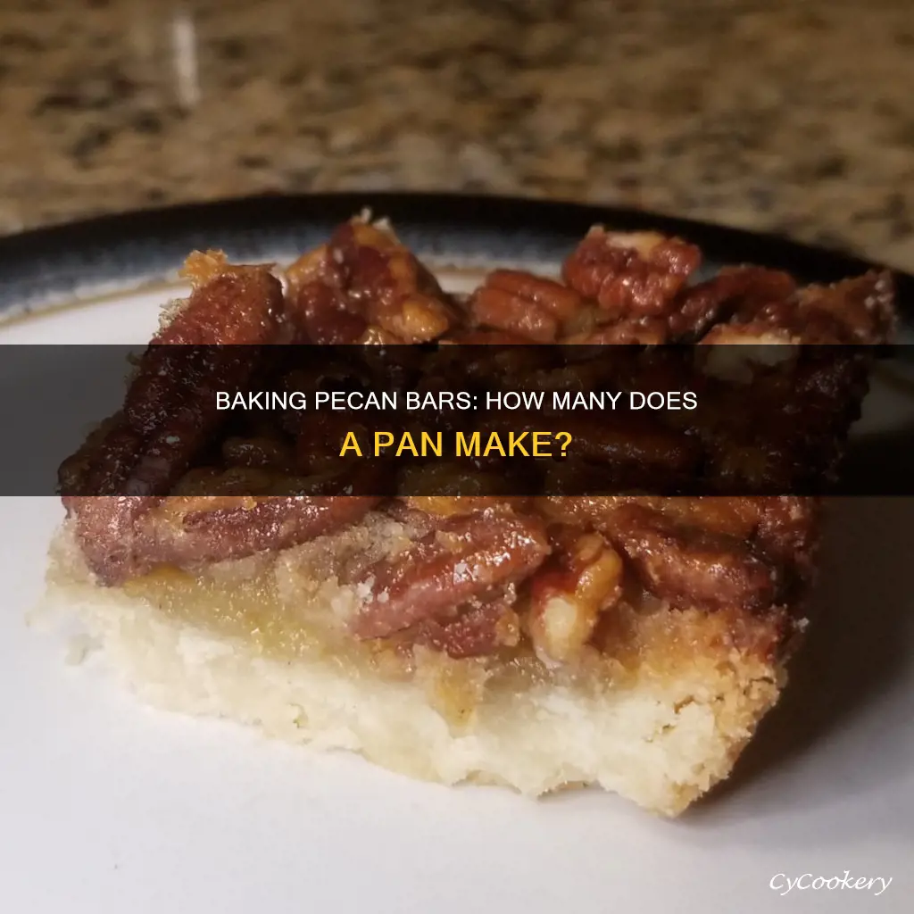 how many pecanbars in a 9 x 13 pan