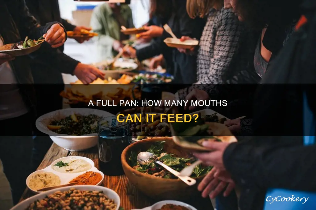 how many people can eat from a full pan