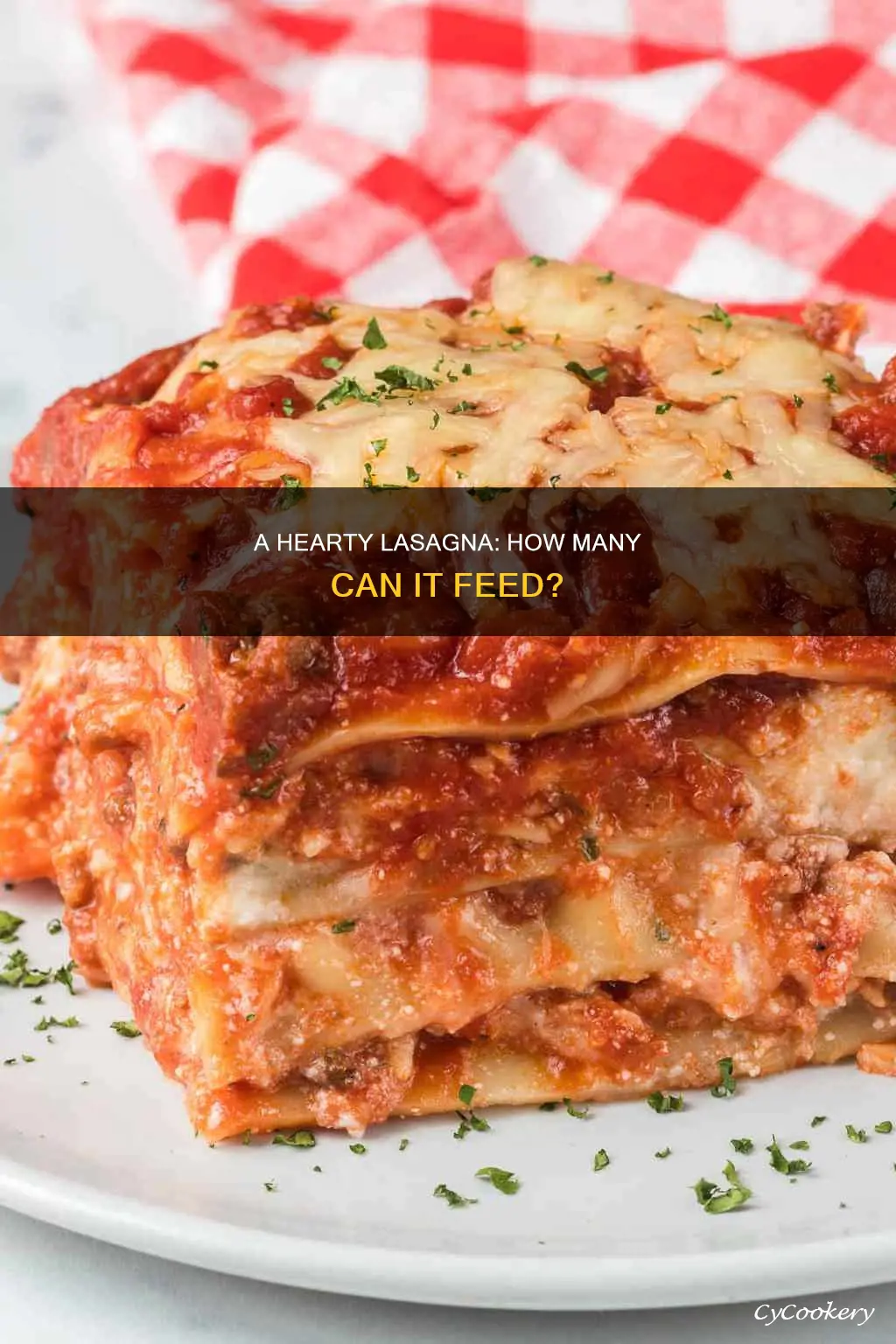 how many people does a half pan of lasagna feed