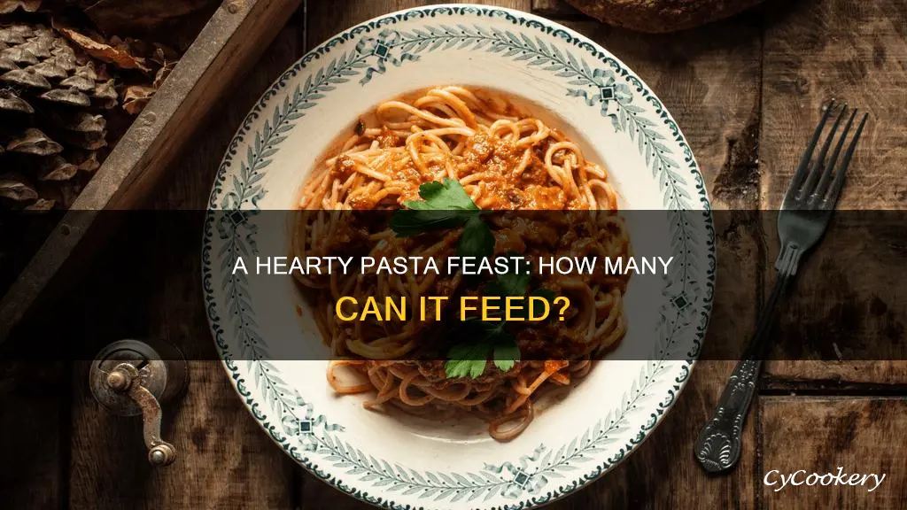 how many people does a pan of pasta feed