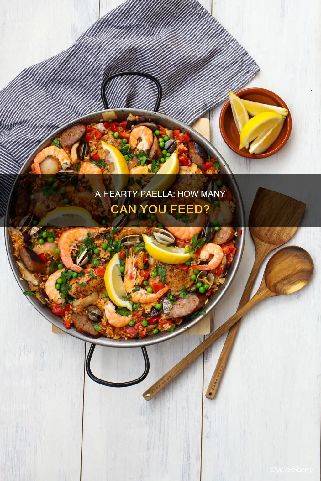 how many people does an 18 paella pan serve