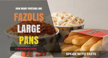 Fazoli's Large Pans: Portion Sizes and More