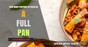 Pasta Portions: Full Pan Pasta Perfection