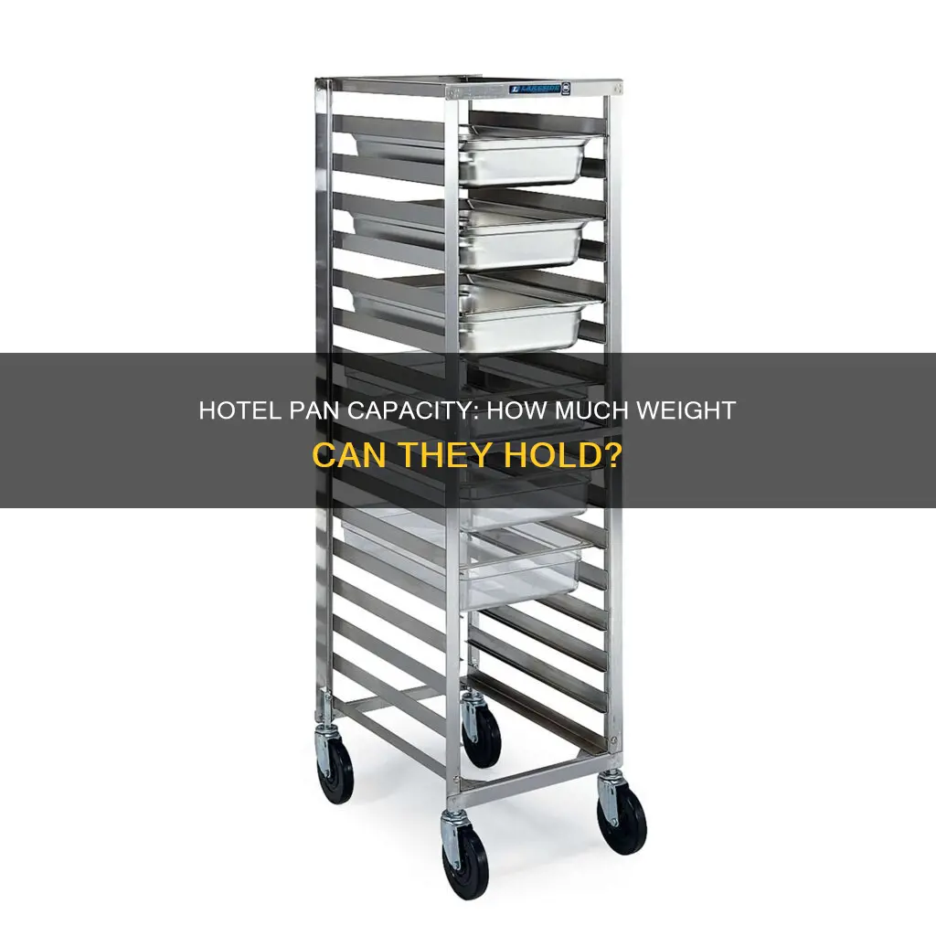 how many pounds can a hotel pan hold