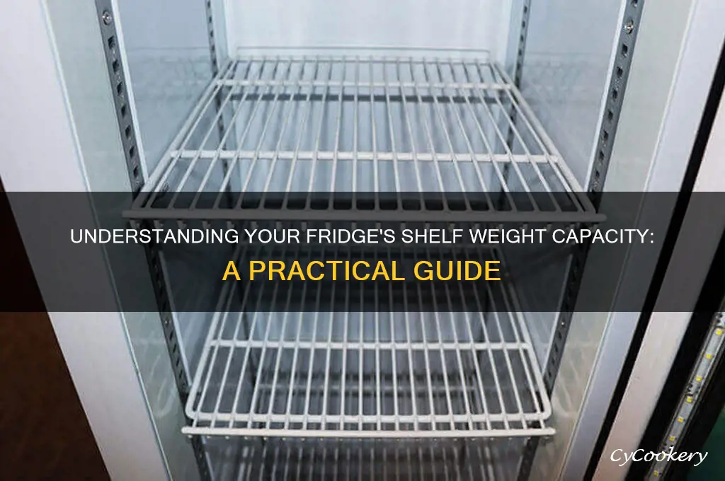 how many pounds can a refrigerator shelf hold