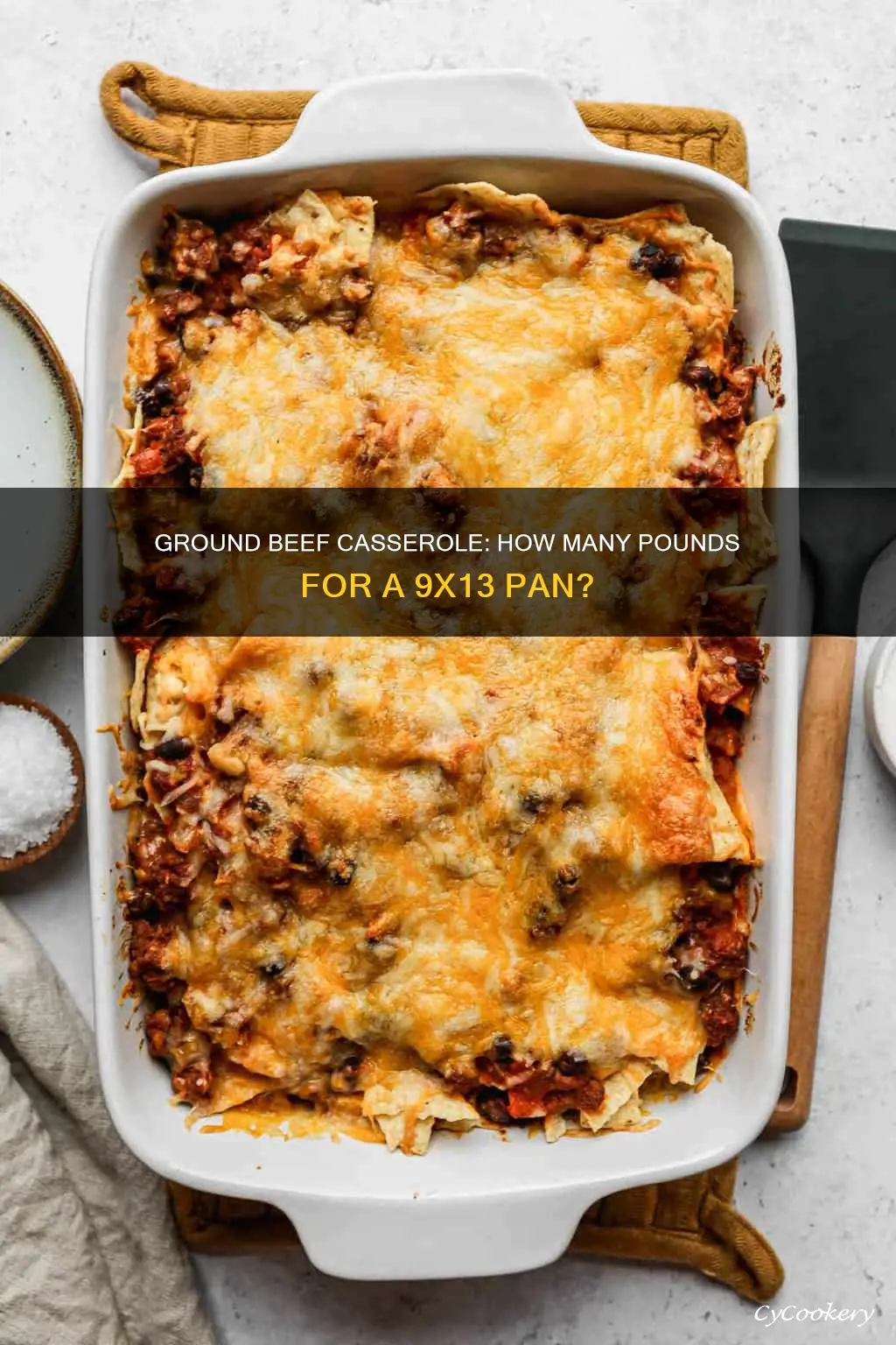how many pounds of ground beef for a 9x13 pan