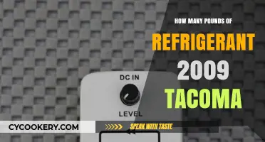 2009 Toyota Tacoma Refrigerant Capacity: Pounds and Specifications
