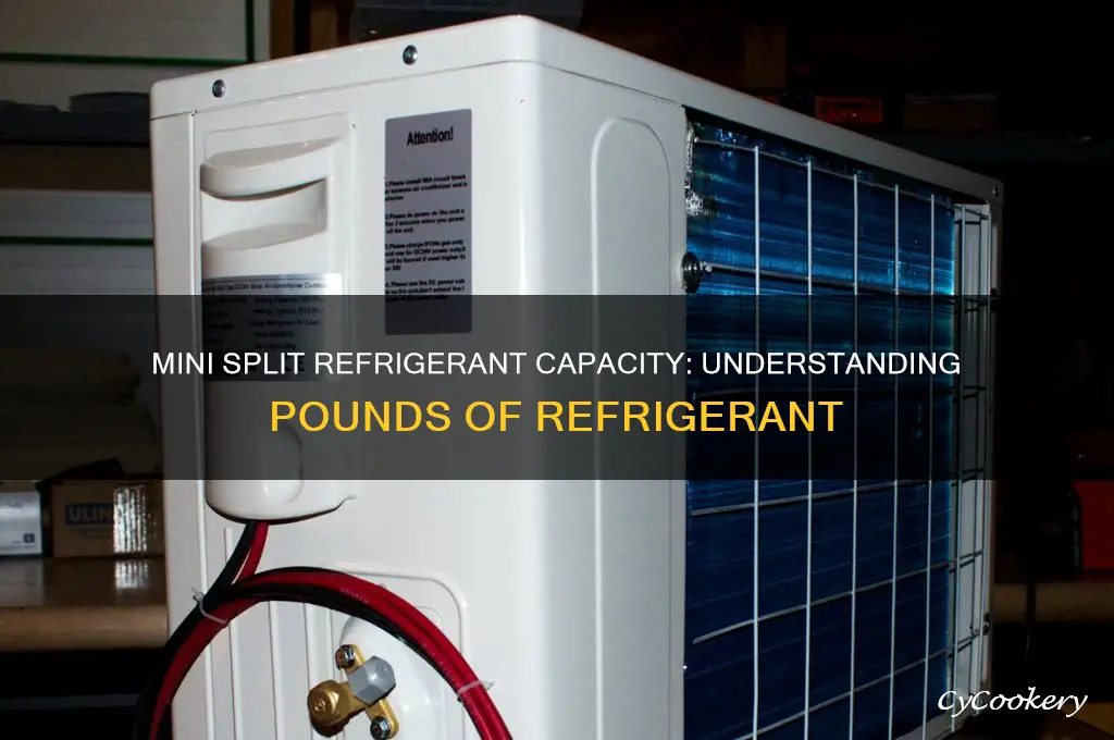 how many pounds of refrigerant in a mini split