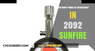 Refrigerant Capacity in 2092 Sunfire: Pounds and Efficiency Explained